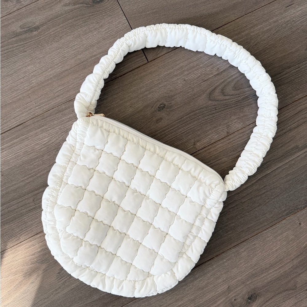 White Quilted Shoulder Bag